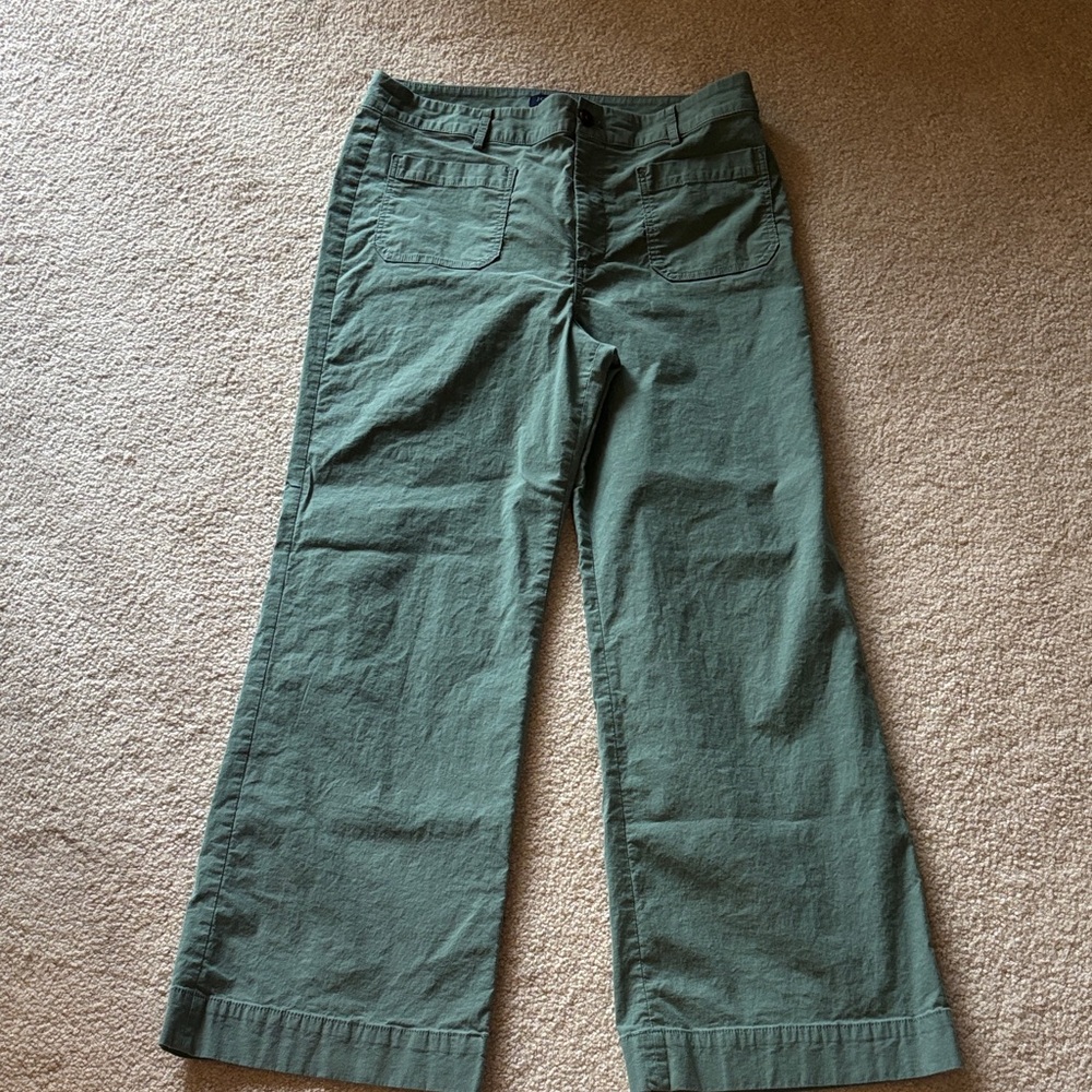 J. CREW | Olive green, wide-leg pants,‎ size 31/12
